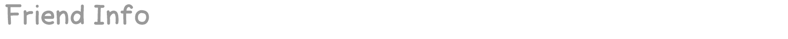 Friend Info font preview